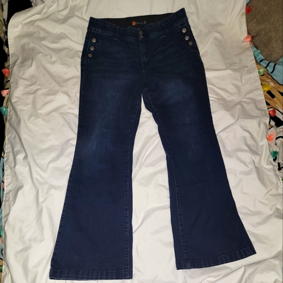 Boot cut Jeans dark blue - Picture 3 of 5